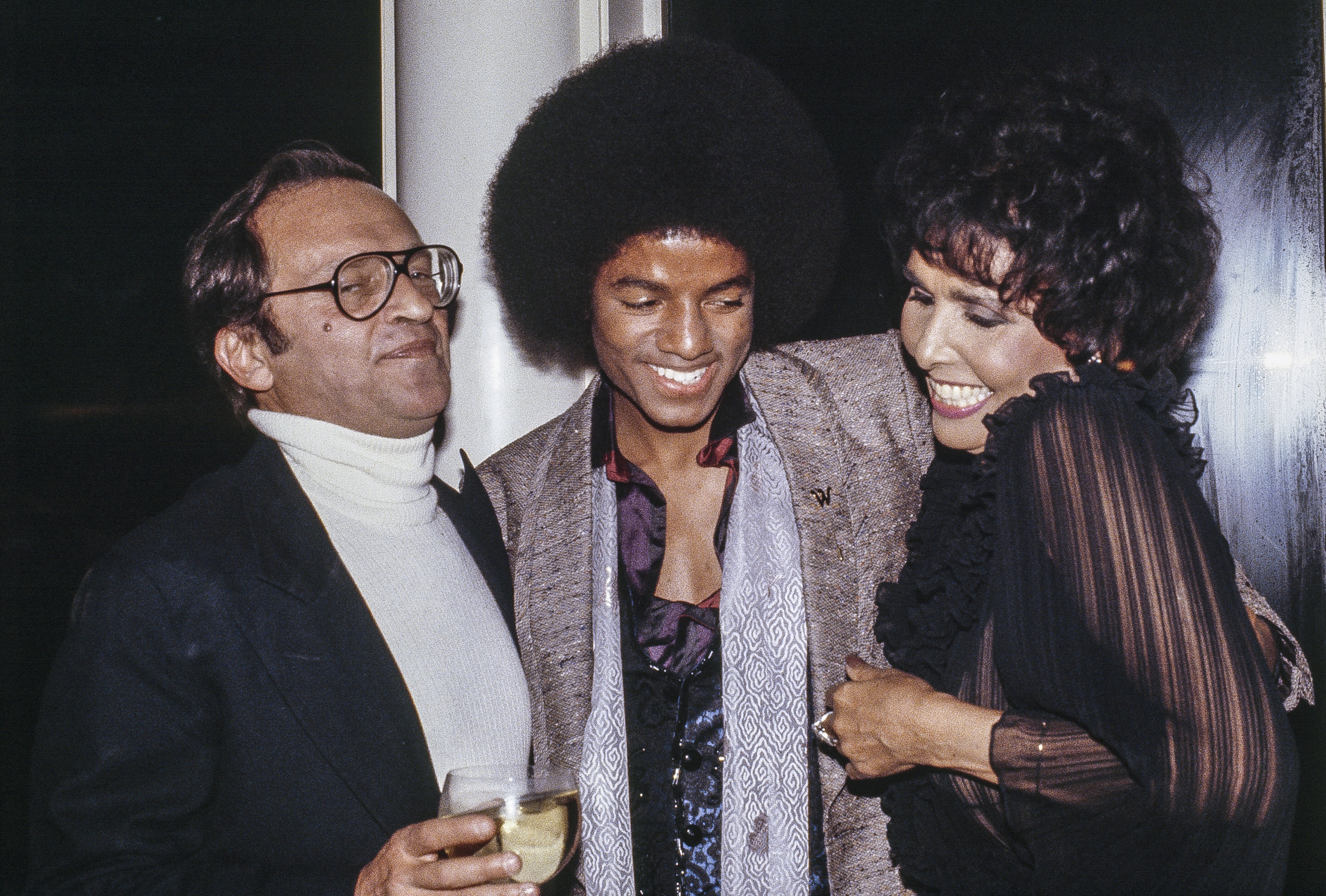 Michael Jackson com Sidney Lumet e Lena Horne, Nova York, 1978
