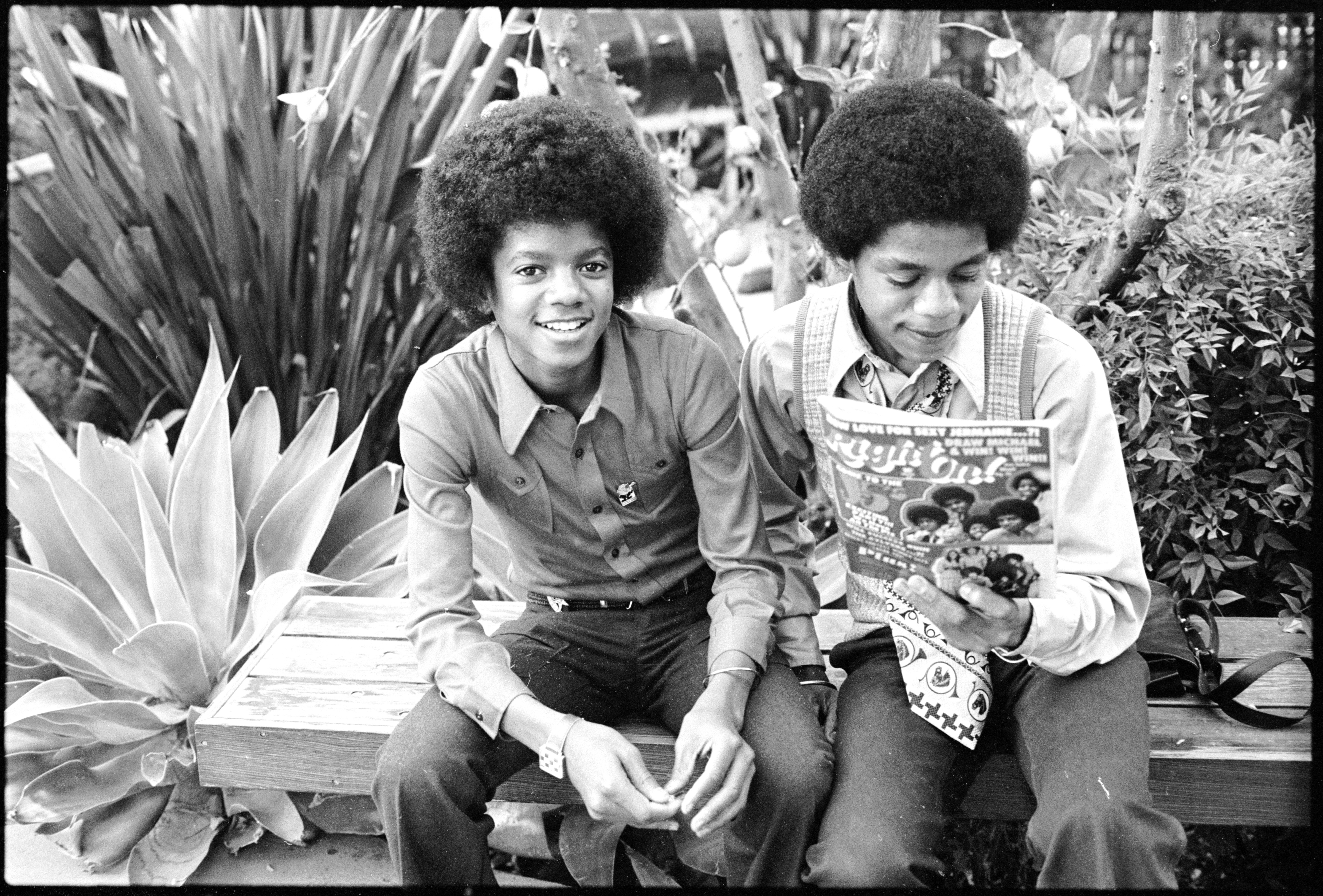 Michael e Marlon Jackson, arquivo Right On! Magazine