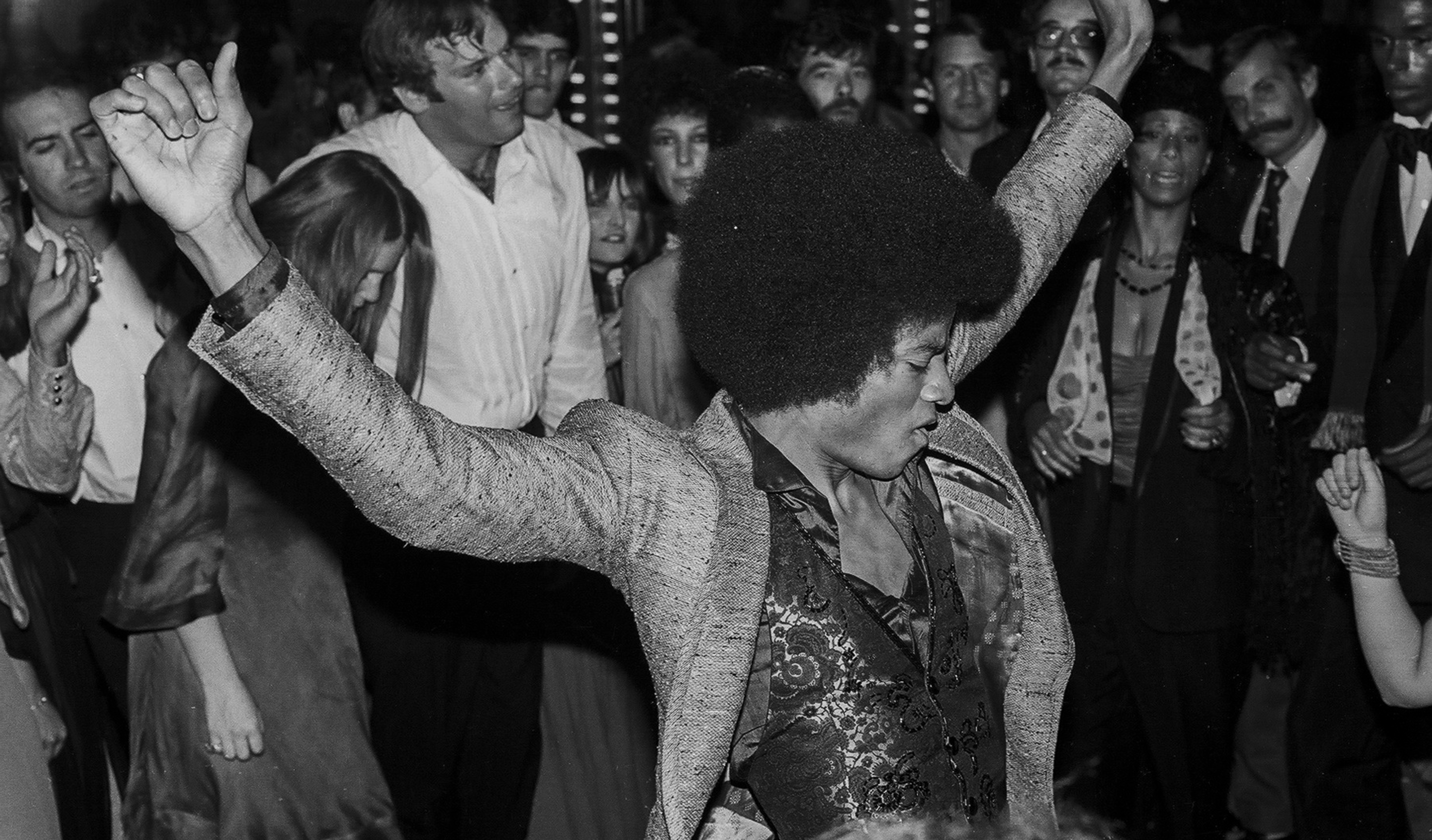 Michael Jackson no after party de The Wiz (O Magico Inesquecível), Nova York, 1978