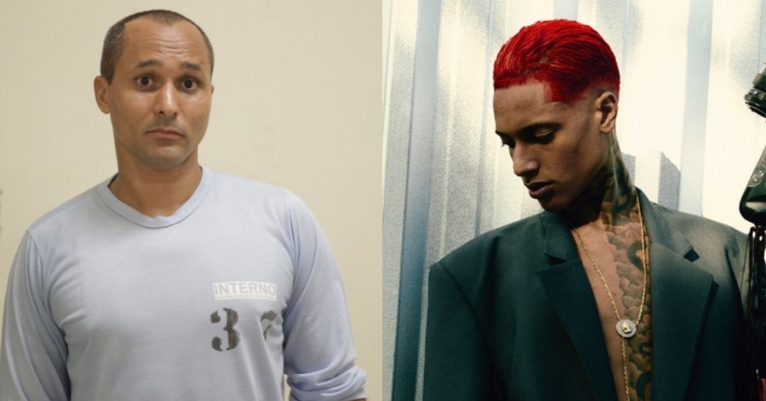 Marcinho VP (à esquerda), líder histórico do CV, e o seu filho, o rapper Oruam (à direita).