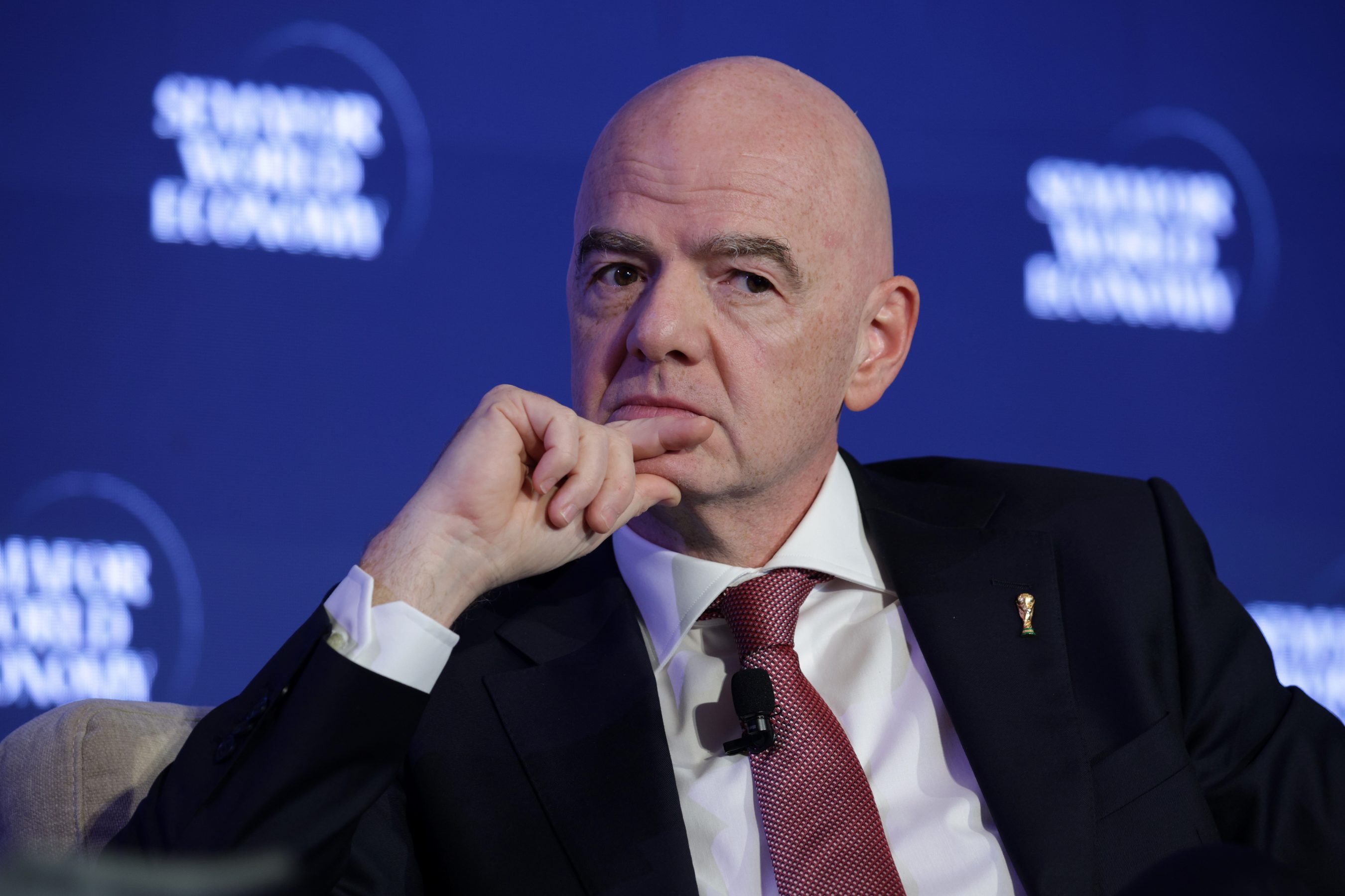 O presidente da Fifa, Gianni Infantino