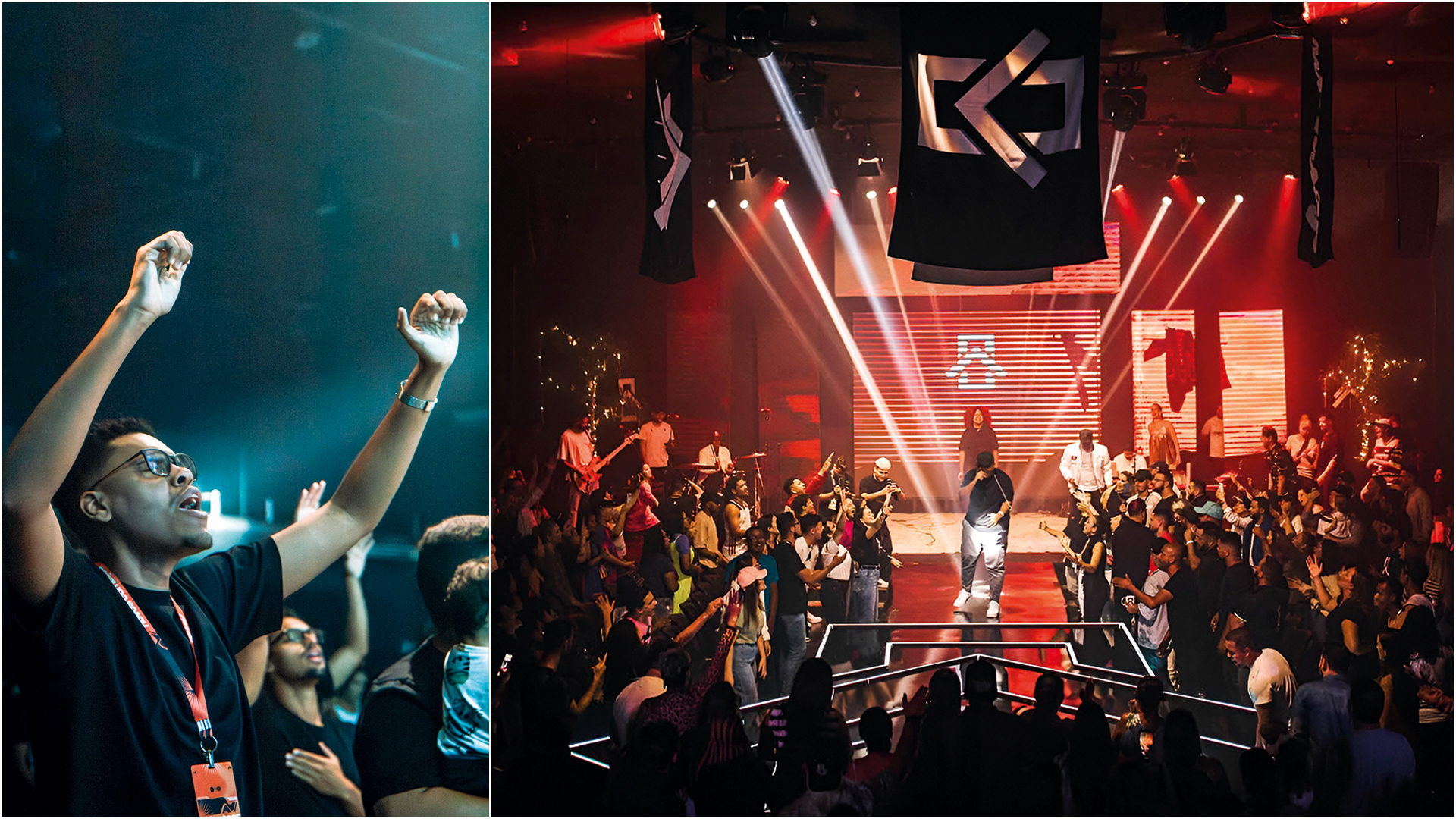 “PENTECOSTAL POP” - PREGAÇÃO EM TOM DE BALADA - Fiel da igreja Novos Começos, João Guilherme Ferreira, 26 anos, deixou a Assembleia de Deus atraído pelos shows de som e luzes de outros templos (acima), um jeito diferente de professar o Evangelho. “É possível ter um relacionamento mais flexível com Jesus”, garante.