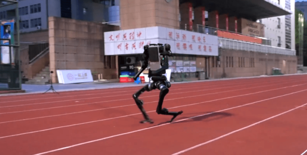 O dia em que um robô atleta correu e quase alcançou Usain Bolt