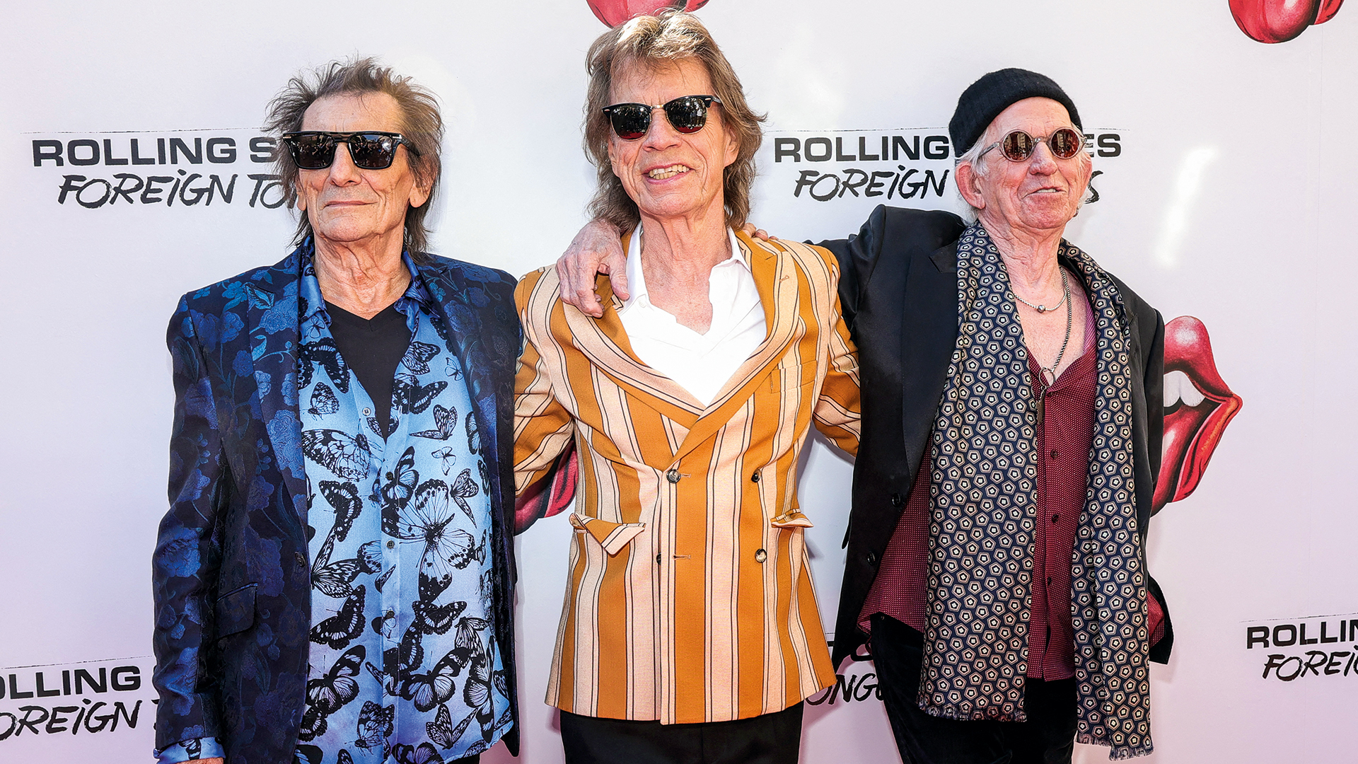 Mick Jagger, Keith Richards e Ron Wood