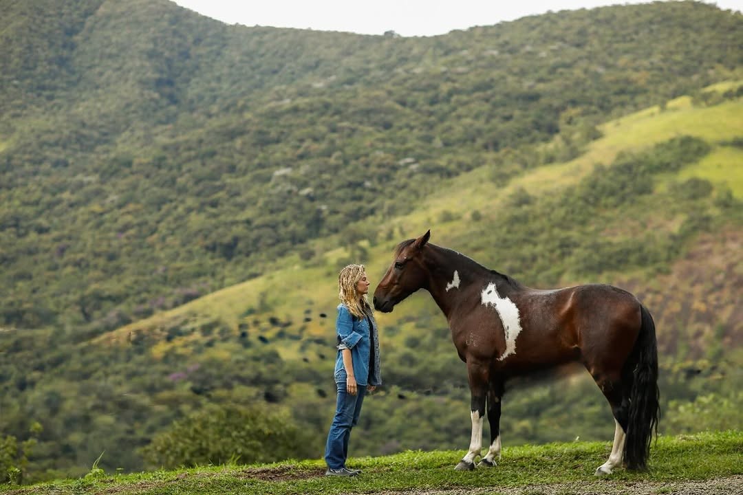 Caroline K. Szajman conduz vivências imersivas com cavalos: espelhos do estado emocional das pessoas