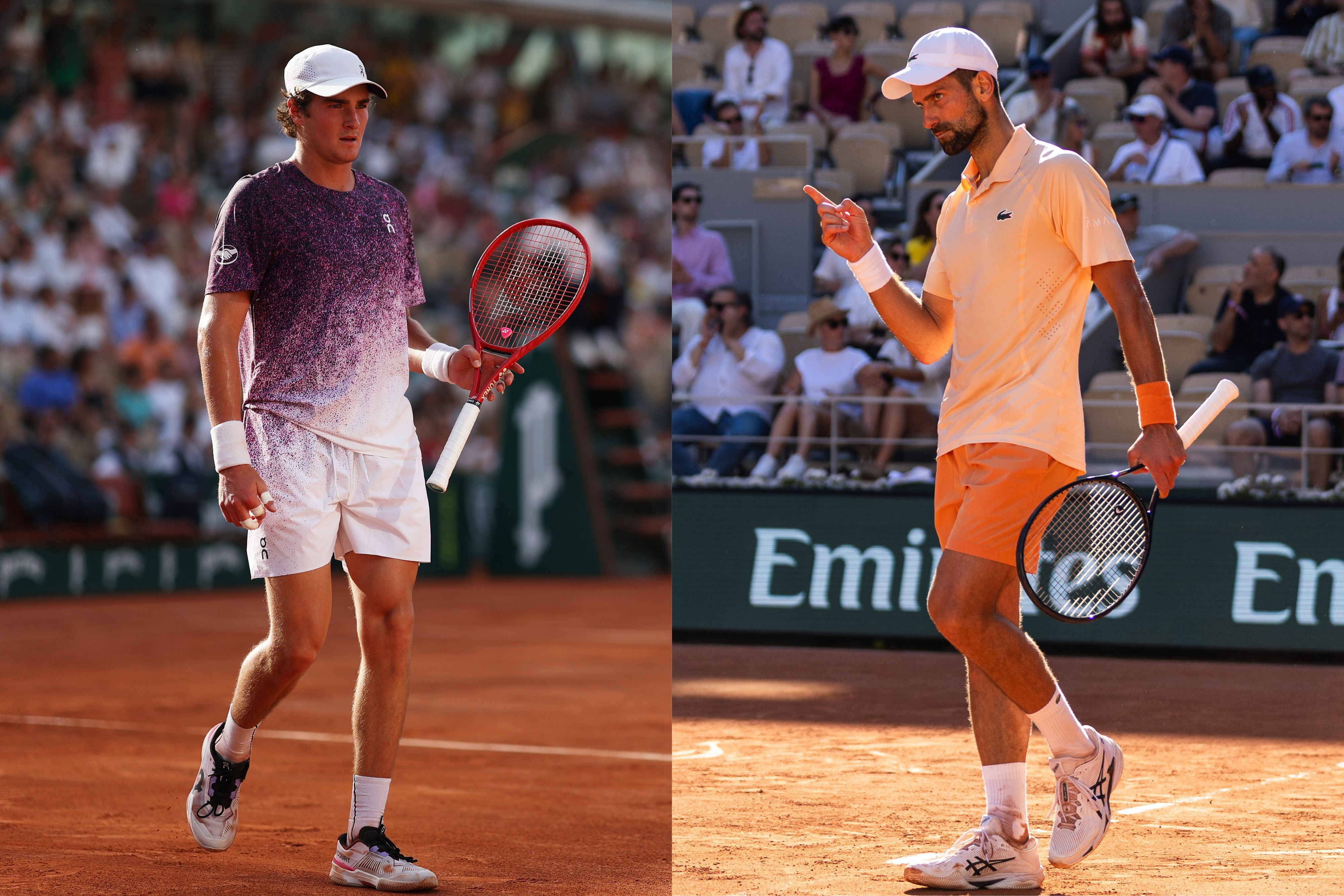 João Fonseca x Novak Djokovic hoje: horário e onde assistir ao vivo