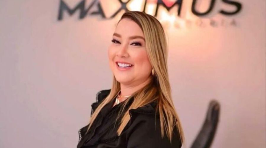 A empresária Carolina Sthela Ferreira dos Anjos, presa depois de espancar uma funcionária gestante