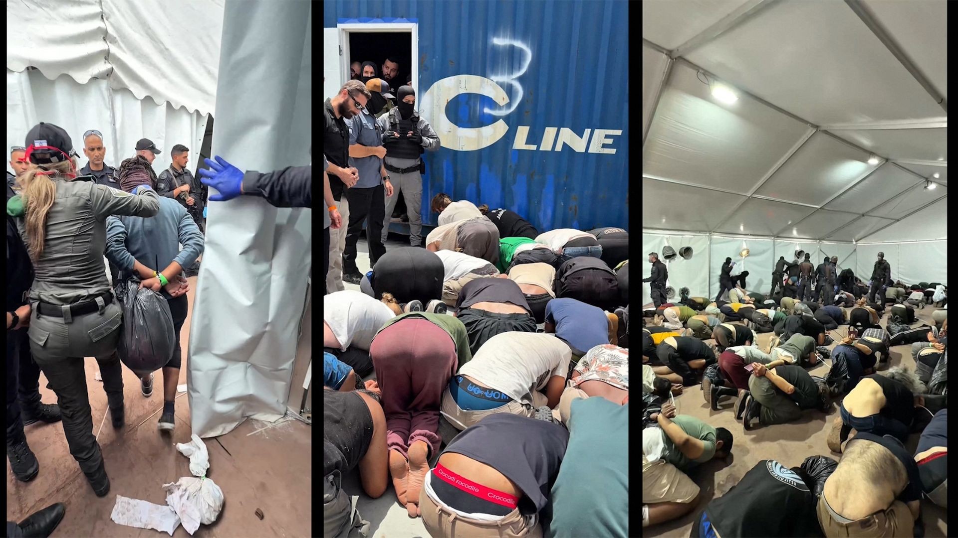 Ativistas da Flotilha Global Sumud, rumo a Gaza, são detidos em Israel. -