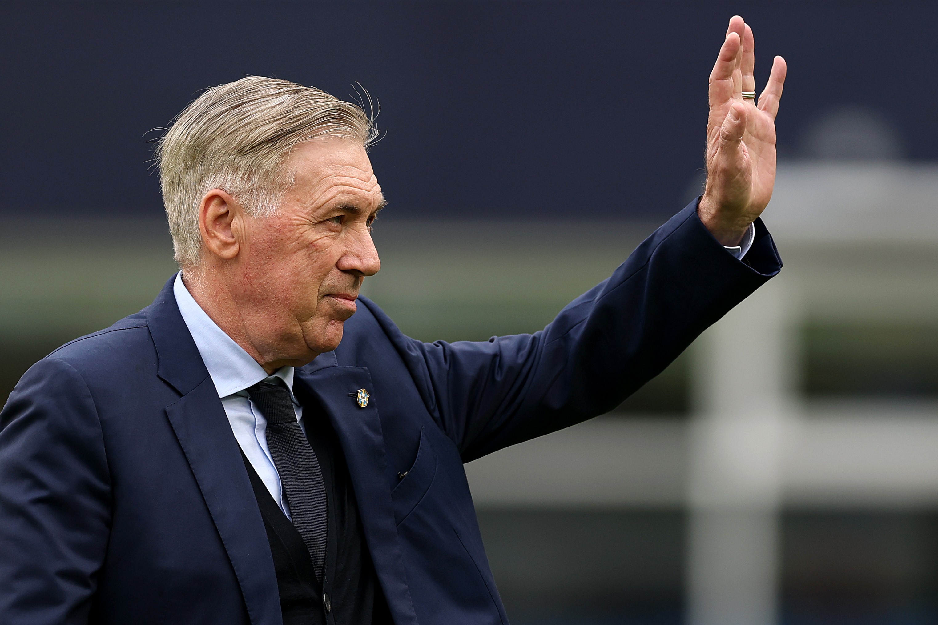 Foto de Ancelotti em jogo