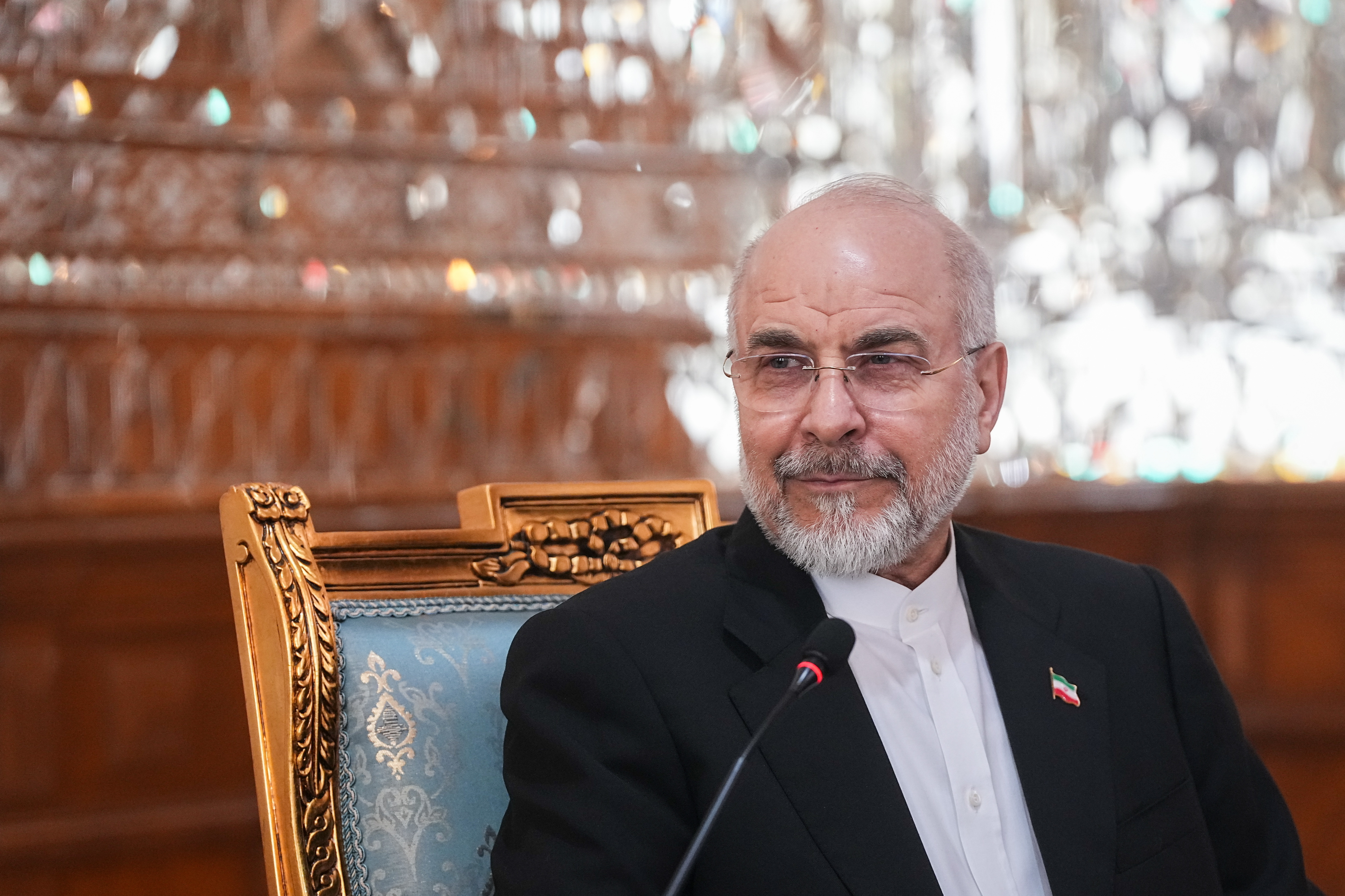 O presidente do Parlamento do Irã, Mohammad Bagher Ghalibaf