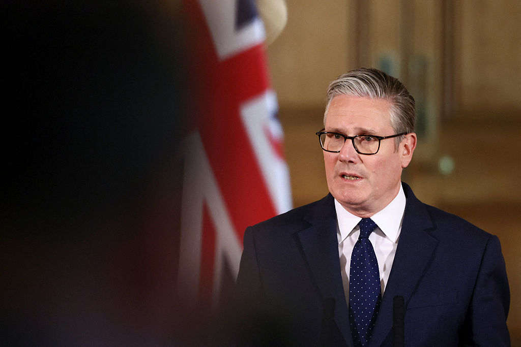 LONDON, ENGLAND - APRIL 30: Prime Minister Keir Starmer gives a media statement on the government's response to a stabbing in which two Jewish men were wounded at 10 Downing Street on April 30, 2026 in London, England. On Wednesday, two Jewish men aged 76 and 34 were stabbed in the Golders Green area of north London. The suspect, aged 45, was tasered and arrested. Police have declared the attack a terrorist incident. The two victims were taken to hospital and are said to be in stable condition. (Photo by Jack Taylor - WPA Pool/Getty Images)