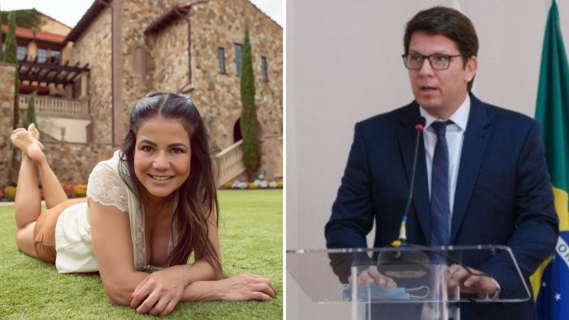 Nivea Stelmann e Mário Frias