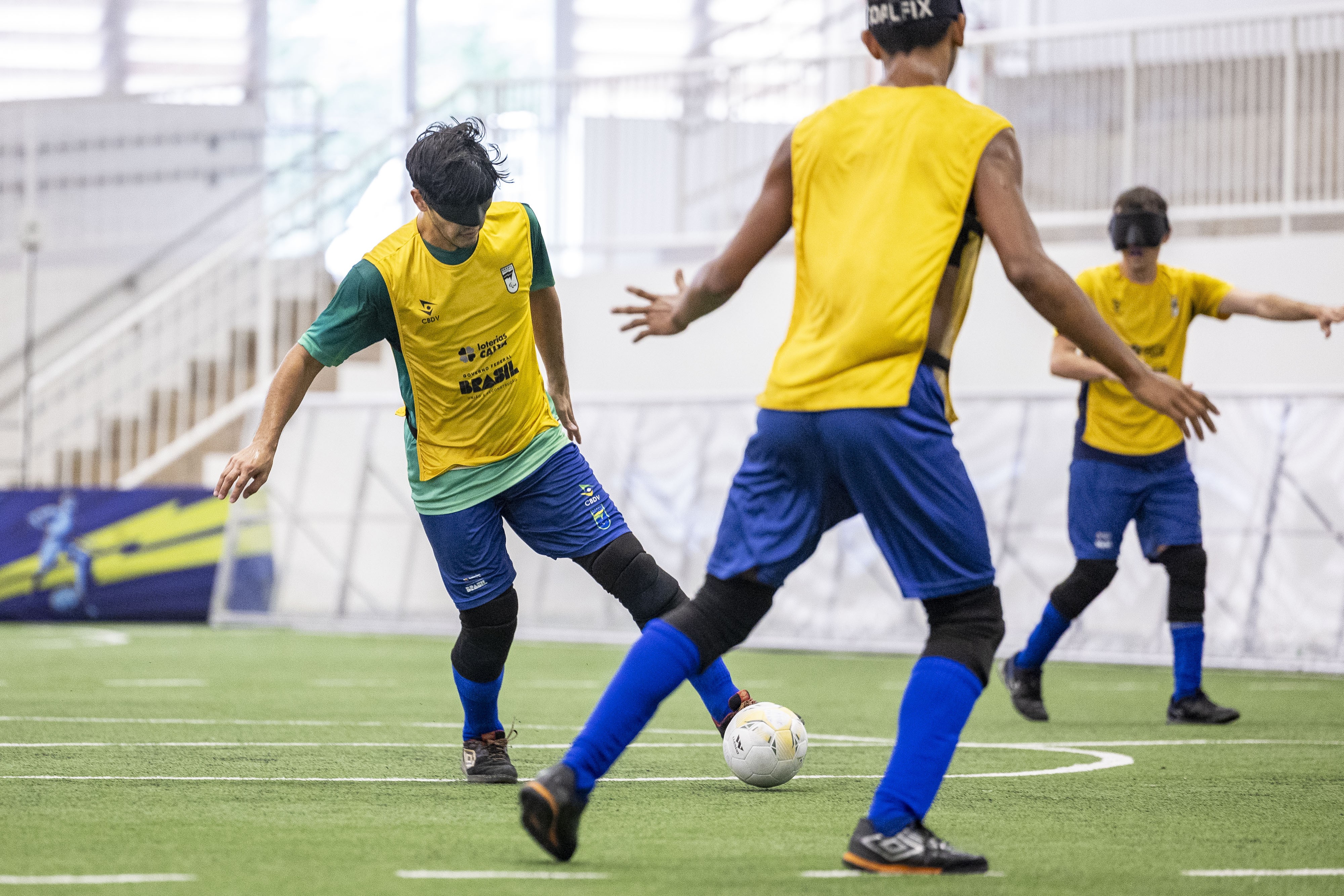 Treino de Futebol de Cegos no CT Paralímpico