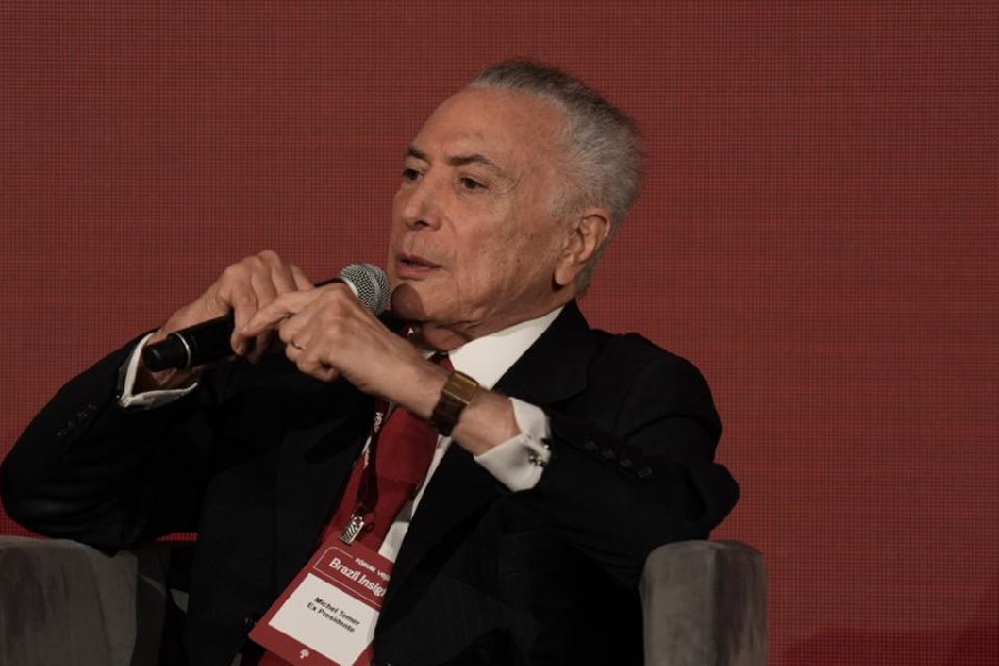 Michel Temer no Fórum VEJA Brazil Insights Nova York