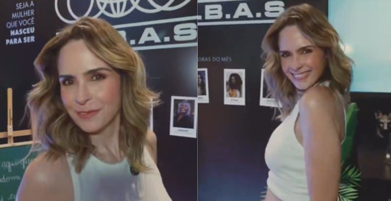 Ana Paula Renault no show da Shakira, em Copacabana