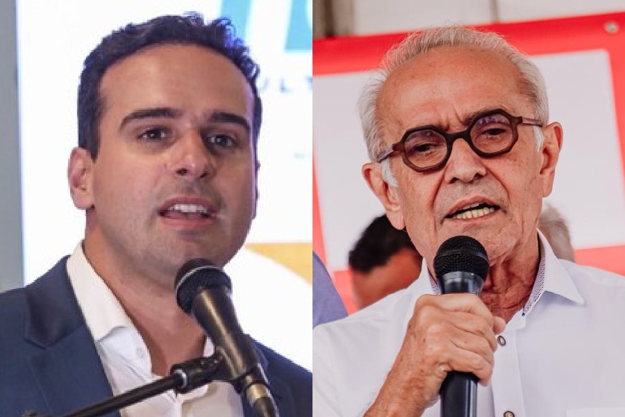 O governador da Paraíba, Lucas Ribeiro (PP); e o ex-prefeito de João Pessoa, Cícero Lucena (MDB)