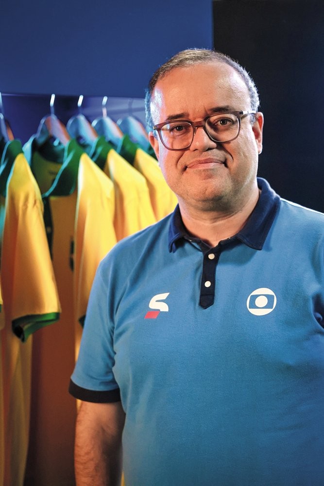 NOVA VOZ -&ensp;Everaldo Marques: o talentoso narrador assumiu o posto de n&uacute;mero 1 na emissora carioca