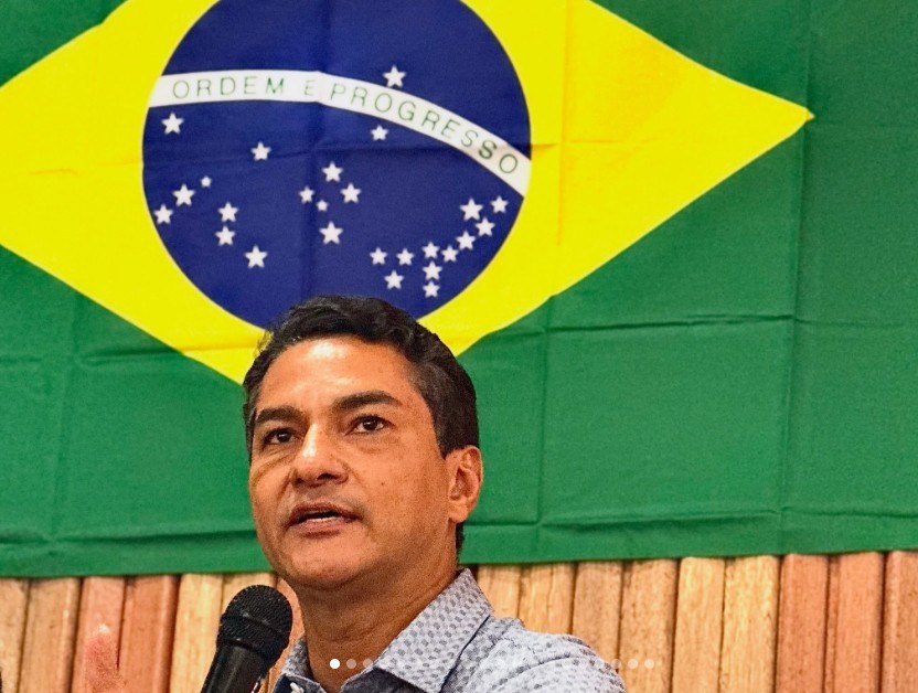 O presidente nacional do Republicanos, Marcos Pereira, em agenda do partido no interior de São Paulo