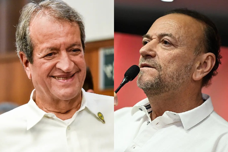 Valdemar Costa Neto, presidente do PL, e Edinho Silva, cacique do PT