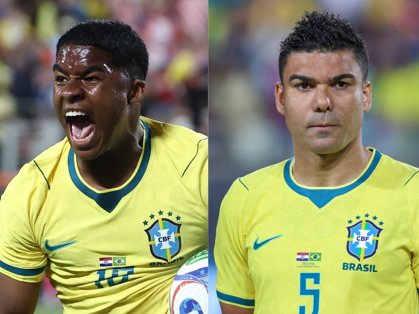 Endrick e Casemiro