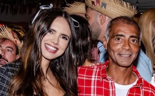 Marcielle Mota e Romário em 2023