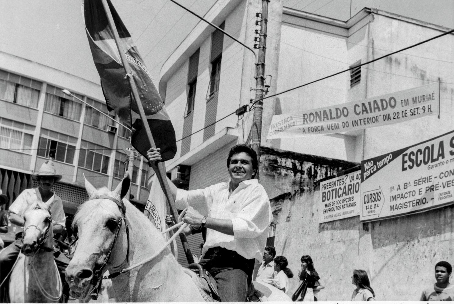 TENTATIVA -&ensp;Na campanha de 1989: l&iacute;der dos ruralistas, ele chegou em 10&ordm; lugar