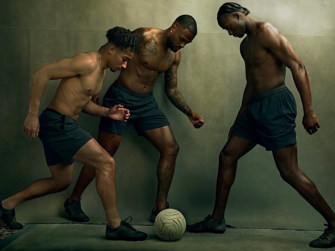 Foto de Annie Leibovitz para a exposução “Fútbol 2026”
