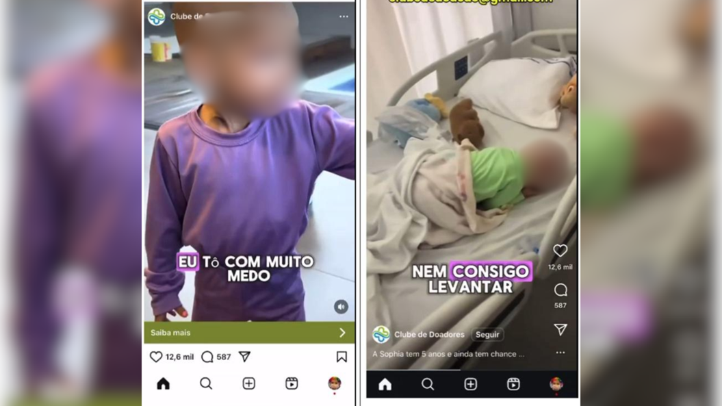 A quadrilha vasculhava a internet em busca de pessoas que haviam pedido ajuda para crianças doentes, depois usava IA para criar conteúdos falsos e arrecadar doações