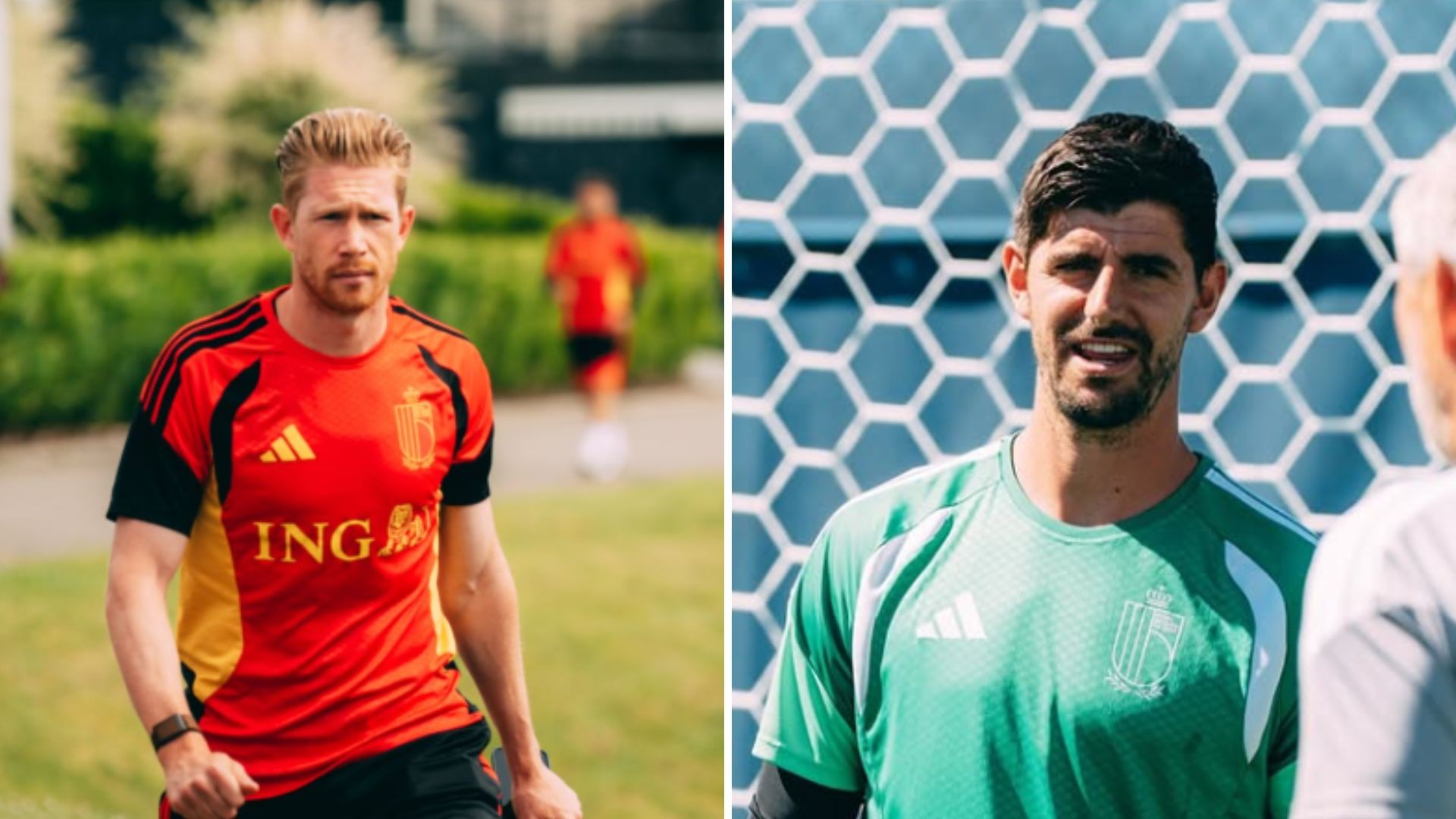 Kevin De Bruyne e Thibaut Courtois