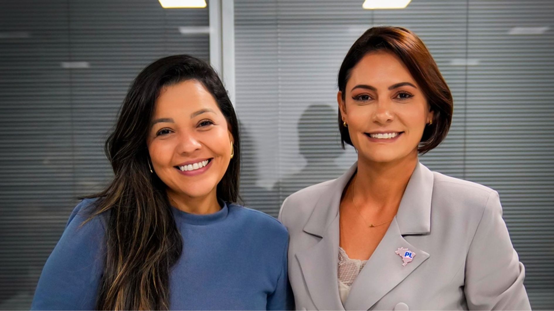 Priscila Costa e Michelle Bolsonaro