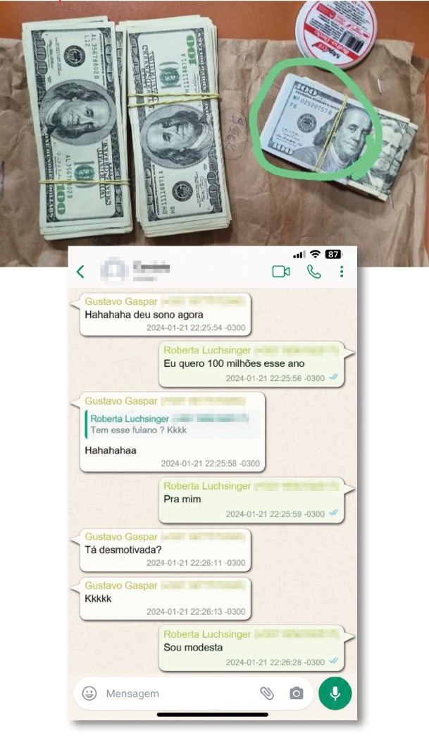 “QUERO 100 MILHÕES” - A lobista explica que seu trabalho era fazer “costuras políticas” via Palácio do Planalto e destaca que sua meta de lucro para 2024 era “modesta”
