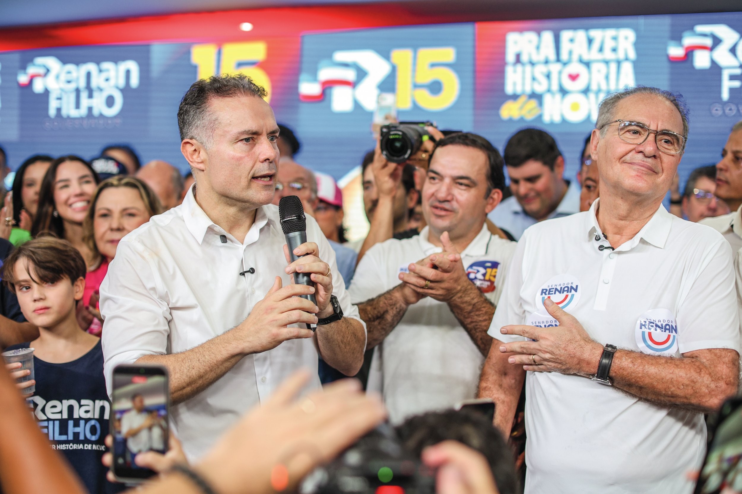 HEGEMONIA - Renan Filho e Renan Calheiros: MDB governa o estado desde 2015