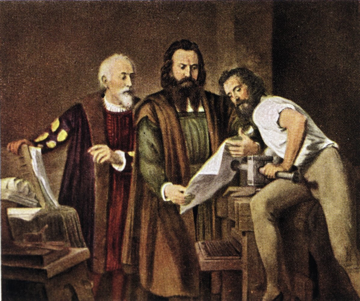 IMPRENSA - No s&eacute;culo XV, a prensa de tipos m&oacute;veis de Gutenberg trouxe uma revolu&ccedil;&atilde;o ao baratear e democratizar o acesso &agrave; informa&ccedil;&atilde;o. Os copistas de livros e a Igreja, por&eacute;m, moveram uma guerra contra a inven&ccedil;&atilde;o.