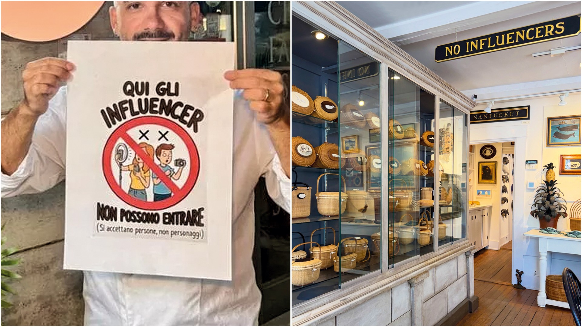 INDIGNADOS O italiano Scandurra (à esq.) e loja americana: “criadores de conteúdo” fazem bagunça e dão calote na conta