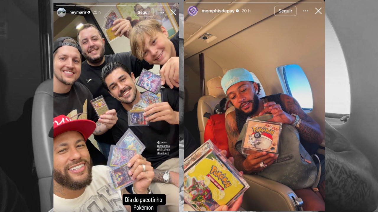 A caixa de Pokémon de R$ 200 mil que Memphis quer abrir com Neymar - QTU Questões do Universo