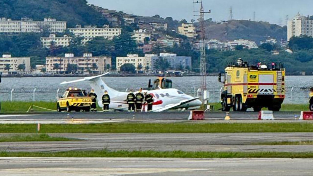 Avião derrapa no Santos Dumont e voos são cancelados - QTU Questões do Universo