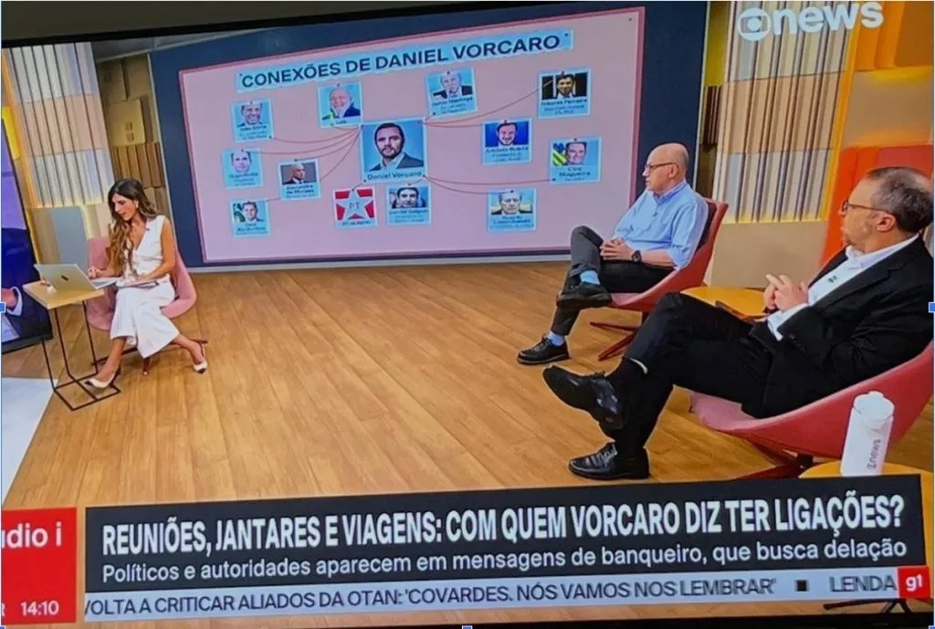 Powerpoint apresentado no programa Est&uacute;dio I, da Globonews, que foi alvo de pol&ecirc;mica e pedido de desculpas