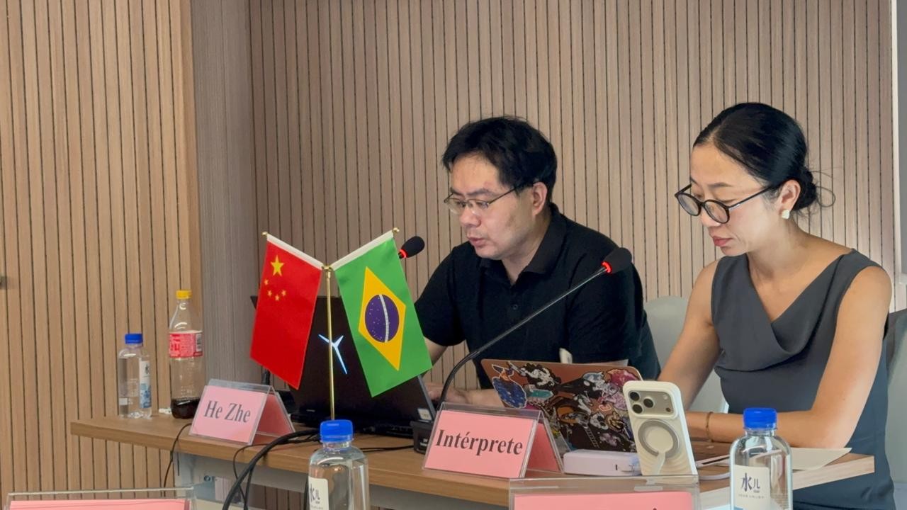 Aula do curso sobre desenvolvimento urbano promovido pelo governo chinês