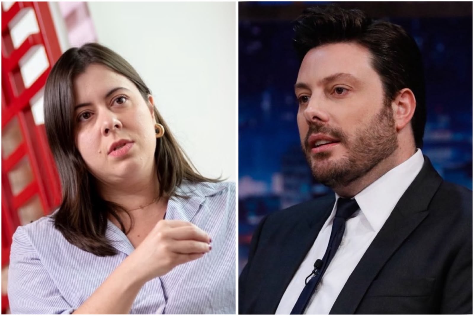 Sâmia Bomfim e Danilo Gentili