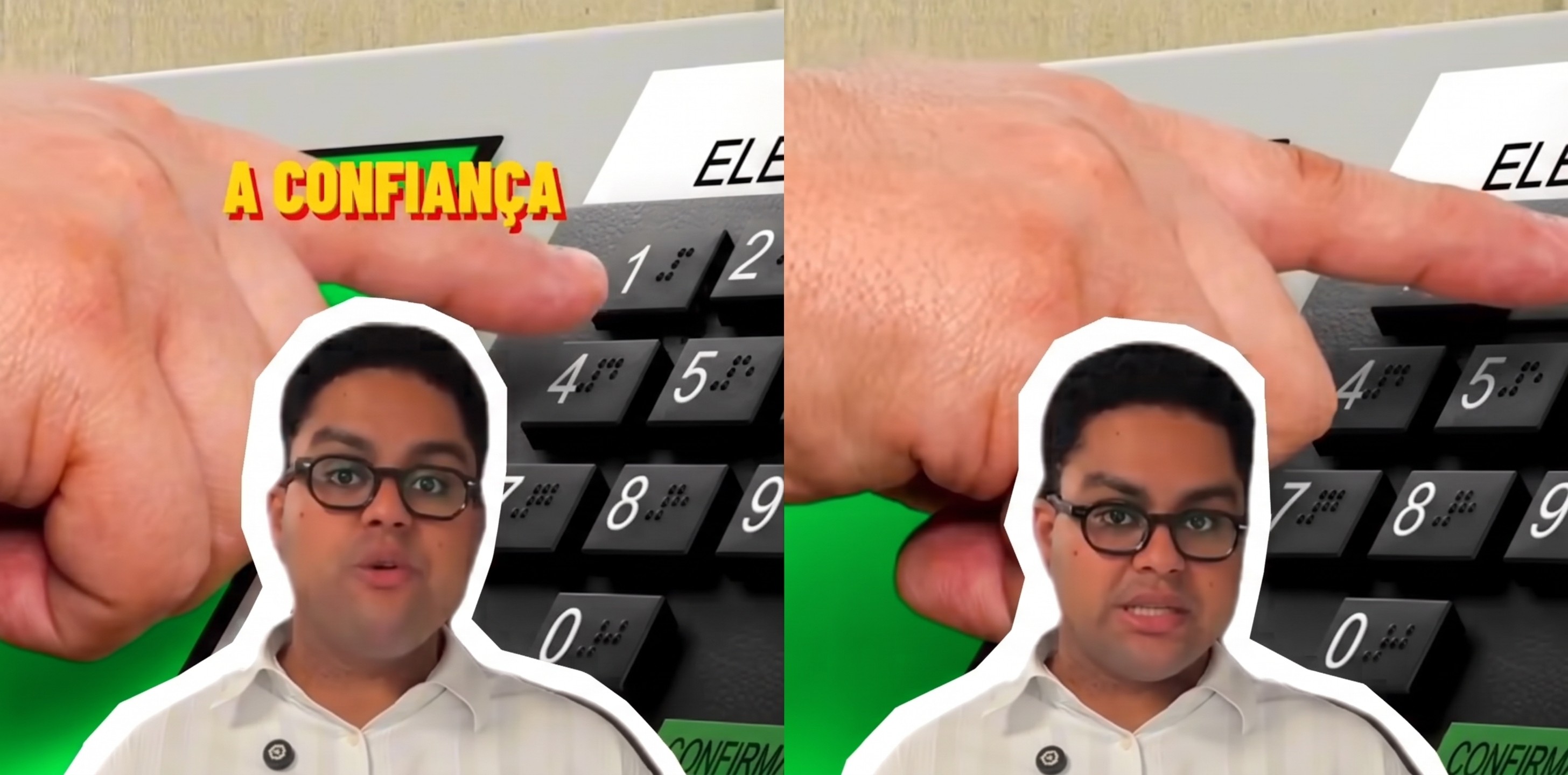 Vídeo institucional da CGU nas redes mostra pessoa votando ’13’ na urna eletrônica - QTU Questões do Universo