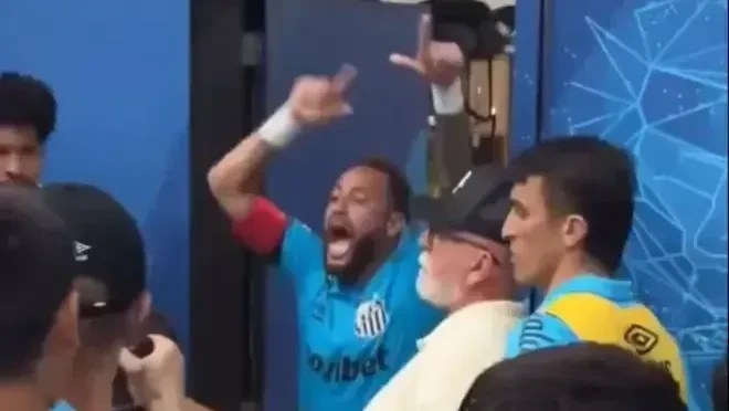 Reação de Neymar após classificação do Santos divide as redes e repercute na imprensa internacional