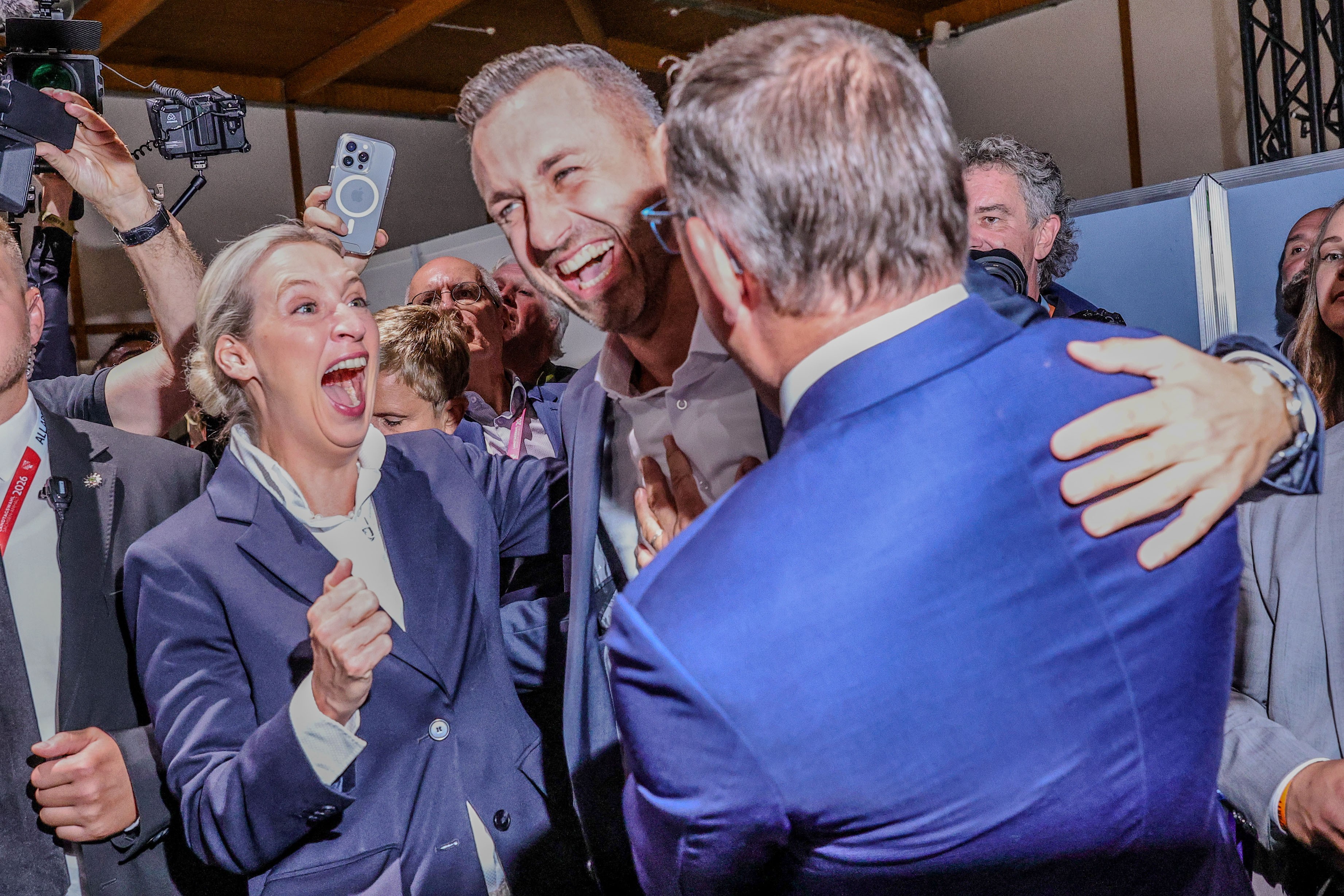 Alice Weidel, Ulrich Siegmund e Tino Chrupalla