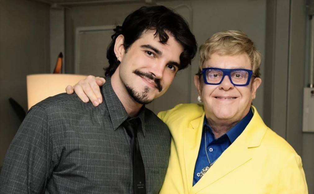 A brincadeira de Jão ao encontrar Elton John no Rock in Rio
