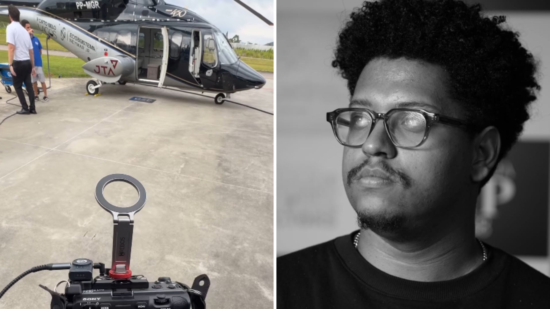 Videomaker fez imagens antes de helicóptero com cantor Rick desaparecer