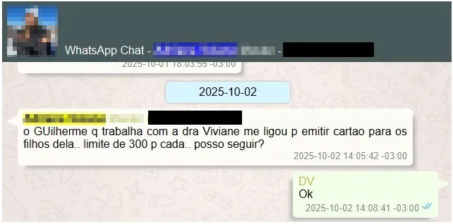 O que diz Moraes sobre os cartões do Master com limite de R$ 300 mil para os filhos