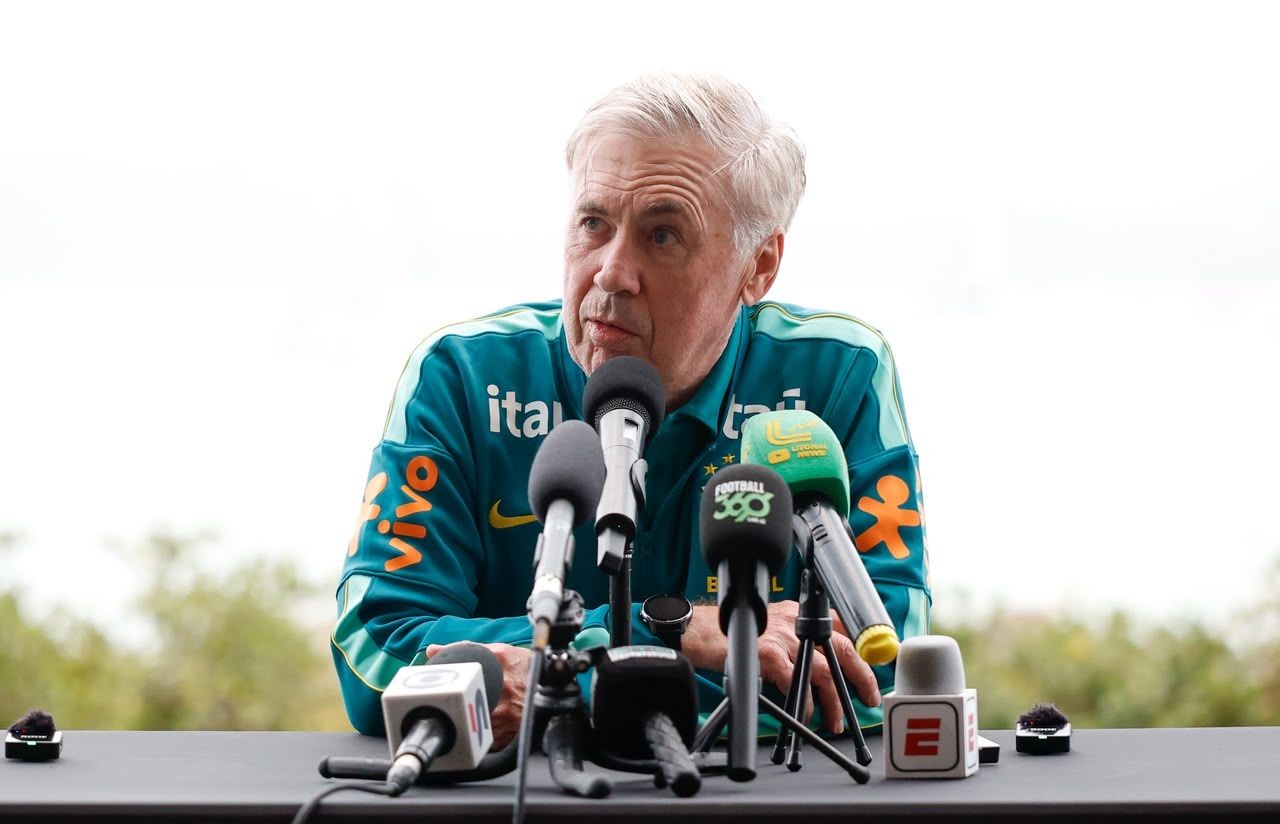 Ancelotti confirma titulares da seleção brasileira para amistoso contra Austrália