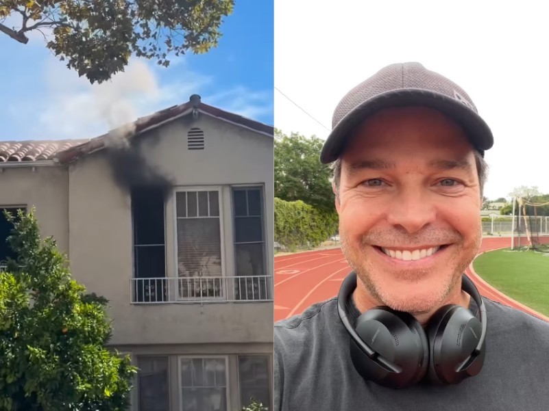 Ex-galã da Globo tem casa destruída por incêndio