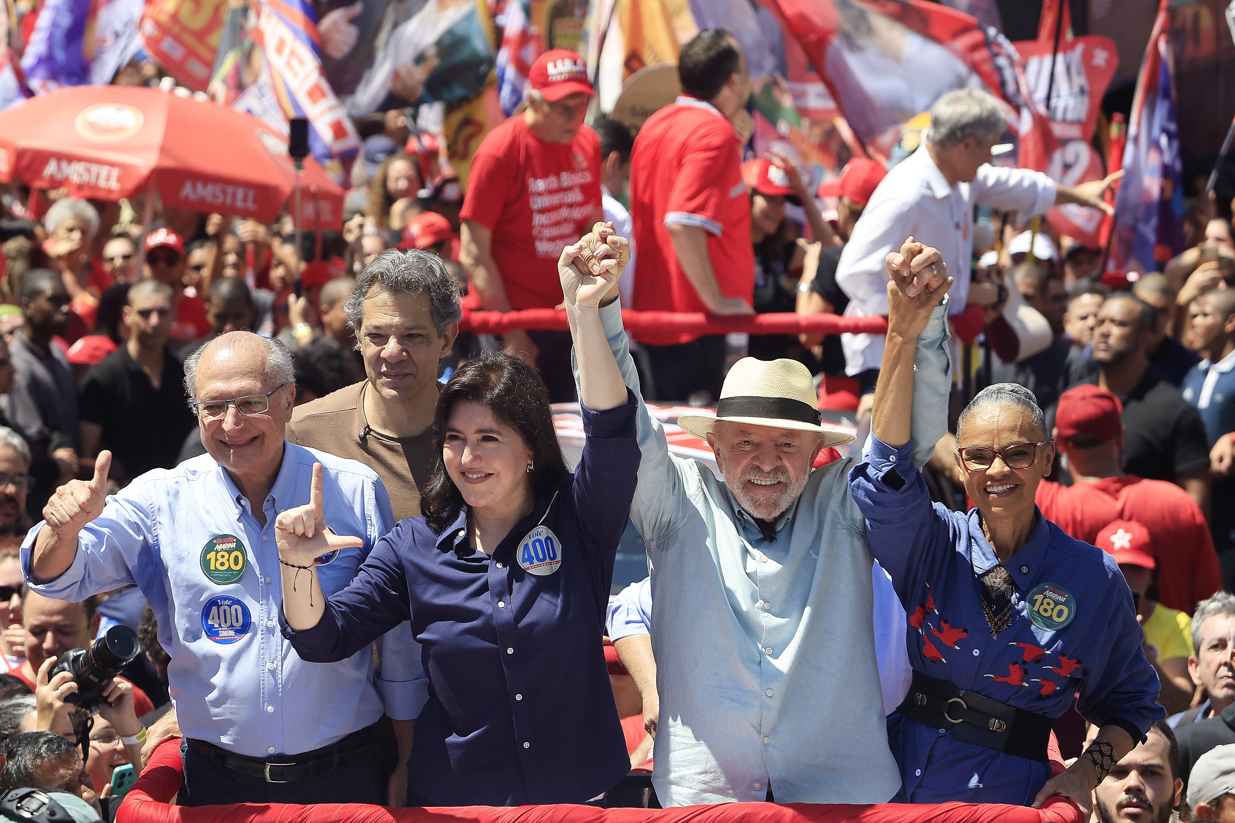 Alckmin, Marina e Tebet lideram ato em São Paulo em apoio a Lula no segundo turno