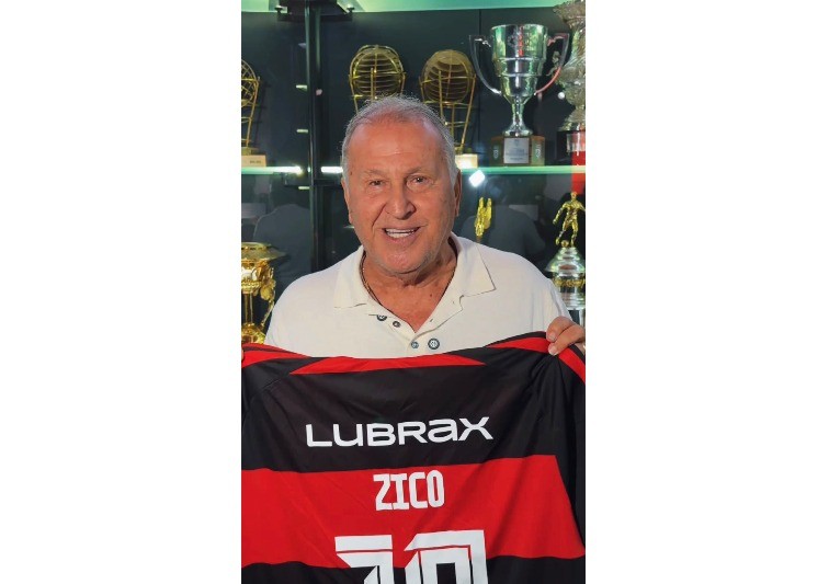Zico é o novo embaixador da marca Lubrax na volta de parceria histórica com o Flamengo