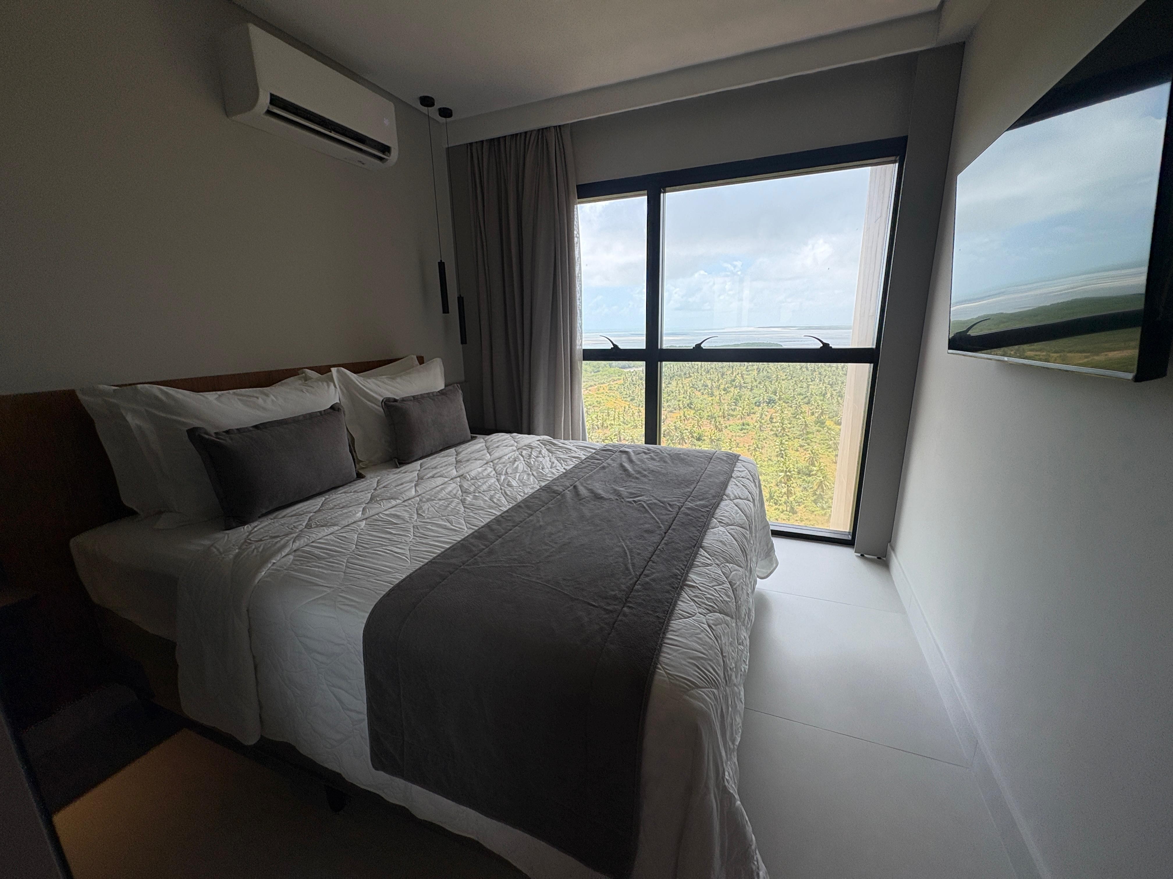 Estrutura completa: com vista para o complexo ou um grande coqueiral, todas os apartamentos contam com cozinhas equipadas